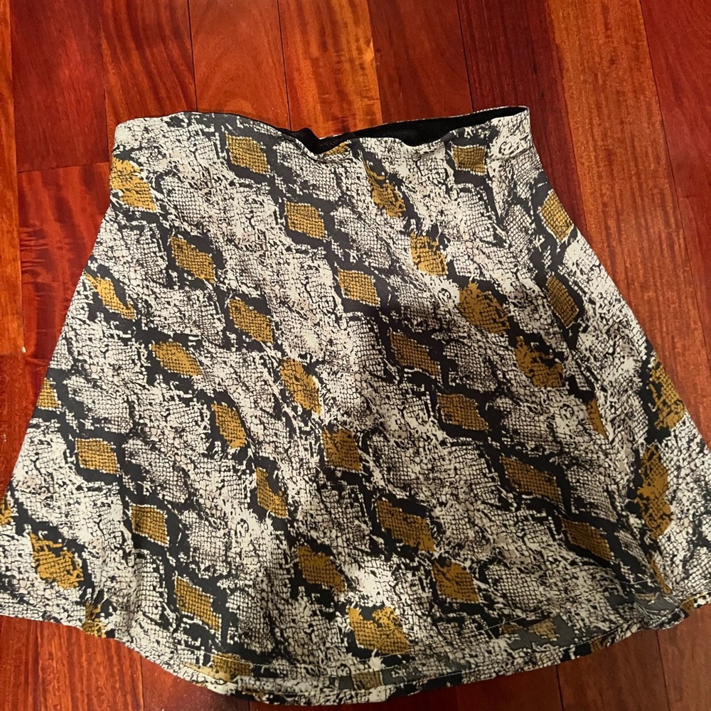 Snakeskin skirt
